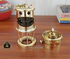 Brass Fully Functional Vintage Miner Lamp Replica Safety Coal Mine Oil Lamp Gift