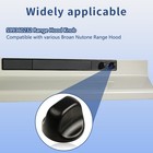 Reyhoar Upgraded 2pcs S99360232 Range Hood Knob  S600348 Vent Fan Black
