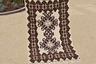 Turkish Rug 32 x52   Handwoven Kayseri Brown Kilim 83x133cm Oriental 2x4 Size