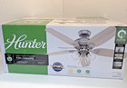 Hunter Channing 52 In  Indoor Matte Silver Ceiling Fan With Light Kit New