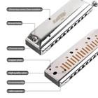 Easttop Professional Chromatic Harmonica C Standard 10holes 40tones Mouth Organ