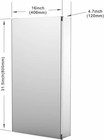 Bathroom Medicine Cabinet W  Mirror   Recessed Or Wall Mount   16 x31 5   6135