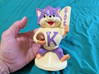 Very Rare Hard To Find 1950s Kansas State Willie Wildcat Chalkware Bank
