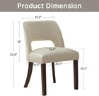 Modern Dining Chairs Set Of 2 Faux Leather Upholstered Dining Room Chair Kitchen