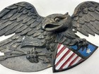 Vintage Metal Patriotic Eagle Wall Display