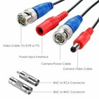 Zosi 4pk 150ft 45m All-in-one Cctv Video Power Cables For Cctv Camera Bnc Wire