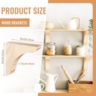 Vercraft 2 Pcs Wood Corbel Wooden Shelf Brackets  Unfinished Paintable Bracket W