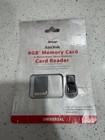 Verizon Sandisk 8gb Memory Card And Mobilemate Micro Memory Card Reader New
