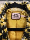 Vtg Juicy Couture Wool Knit Blazer Jacket Size M  Yellow Black Preppy  Y2k