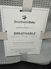 Pottery Barn Kids Breathablebaby Mesh Crib Liner In Gray Baby Bumper Grey New
