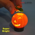 Halloween Pumpkin Bright Battery Led Lamp Dollhouse Miniature 1 12 On off Hop01