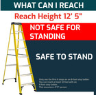 Louisville Ladder 8 Ft Fiberglass Step Ladder 250 Lb Capacity