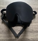 Sarisun Black Foam Fabric Padded Sleep Mask With Eye Cups And Adjustable Straps
