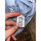 Vintage Baby Oshkosh Bgosh Gingham Sailboat Shortalls Blue White Made In Usa 12m