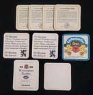 Vintage Coasters Lot European German Beer Pub Bar Paper Cardboard Used