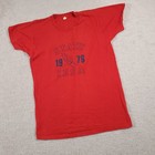 Vintage Iesa State Shirt Mens Medium Red Track And Field Running Tee 1976 70s