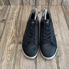 Dansko Womens Wedge Sneakers Black Leather Side Zip Comfort Shoes Size 37-6 5 7 