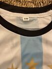 Kids Argentina Soccer 2022 1978 1986 Messi World Cup Home Shirt Jersey