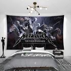Metallica Heavy Metal Band Tapestry Fabric Wall Art Hanging Flag Banner 39x60  