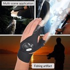 Led Flashlight Gloves Fingerless Light Up Gloves For Fishing Cycling