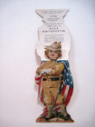 Patriotic Vintage Paper Doll Advertising Card For  mclaughlin s Xxxx Coffee   
