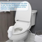 Toilet Splash Guard For Directs Urine Home Care Disability Elevated White