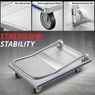 440lbs Heavy Duty Folding Platform Hand Truck Push Dolly Luggage Trolley Cart