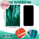 24 Pcs Stained Glass Sheets 4 X 6 Inch Rainbow Stained Glass Supplies For Craft 