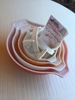 Vintage Pyrex Friendship Cinderella Mixing Bowl Set Nesting Orange   Red Birds