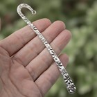 Silver Metal Bookmark Blank  Floral Butterfly Hook Design 5-pack
