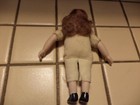 Vintage Bisque Cloth Miniature Dollhouse Doll-little Girl Unclothed