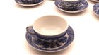 Vintage Japanese Blue Willow Porcelain Tea Set