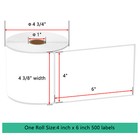4 x 6  Shipping Labels 500 roll Compatible With Zebra   Rollo Printers 12 Rolls
