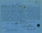 Albert J  Akin 1889 Document Signed By President Of National Bank Of Pawling  Ny