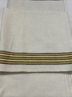 Vintage 3 Startex Kitchen Towels 16x28 White yellow Stripe Unused