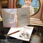 Elegant Antique French Napoleon Iii Era Pearl Carnet Bal     souvenir    Notebook