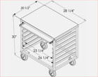 Slicer - Mixer - Scale Cart -- Side Load