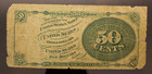1866 50 Cents Us Fractional Currency Note Fr-1376 4th Issue
