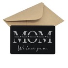 Personalized Engraved We Love You Mom   Kids Name Wallet Keepsake Card For Mommy