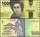 Indonesia 1000 Rupiah  2018  P-154c 2  Unc X 100 Pcs Bundle Pack