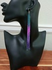 6  Beaded Earrings Handmade With 925 Sterling Silver Findings 