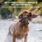 2600 Ft Waterproof Dog Shock Training Collar Rechargeable Remote Pet Trainer Lcd