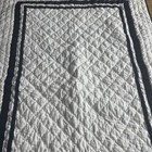 Pottery Barn Kids Harper Crib  Toddler Navy And White Unisex Quilt 