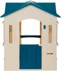 Cape Cottage Playhouse For Kids     Large Indoor Outdoor Plastic Play House  Blue