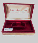 60s Girard Perregaux Red Gold Presentation Watch Case Silk Lined Orig  Price Tag