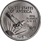 1 4 Oz American Platinum Eagle Coin  random Year  Bu 