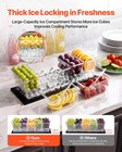 Vevor 5 Compartment Chilled Condiment Server Caddy Ice Cooled Serving Container