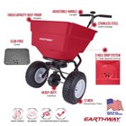 Earthway 2170 Commercial Broadcast Spreader     100lb Square Poly Hopper