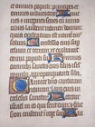 Orig Vellum Leaf  Books Of Hours  12 Initials Gold Manuscript Mantua 1490 Ad