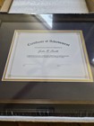 Frametory Diploma Frame   navy Blue gold  7x9 Double Mat Real Glass - Nib